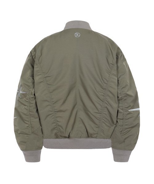 XTONZ(エクストーンズ)の「XJ107 インシジョン シャーリング MA-1 ジャケット (カーキ)(ブルゾン・レディース・その他・MEDIUM/LARGE)」の3枚目の写真