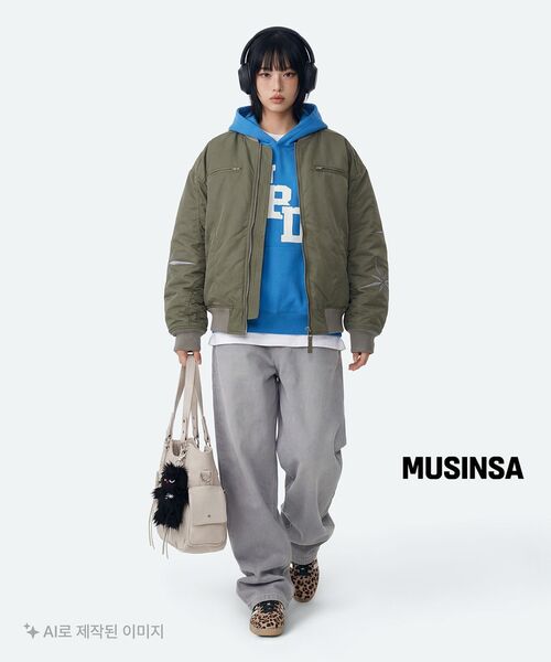XTONZ(エクストーンズ)の「XJ107 インシジョン シャーリング MA-1 ジャケット (カーキ)(ブルゾン・レディース・その他・MEDIUM/LARGE)」の7枚目の写真