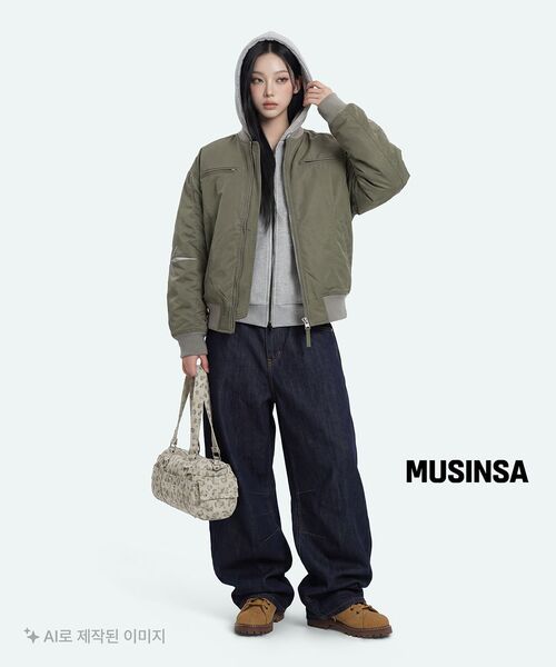 XTONZ(エクストーンズ)の「XJ107 インシジョン シャーリング MA-1 ジャケット (カーキ)(ブルゾン・レディース・その他・MEDIUM/LARGE)」の8枚目の写真