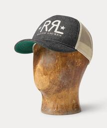 RRL（ダブル アール エル）の「RRL Ranch ロゴ デニム トラッカー キャップ（キャップ）」
