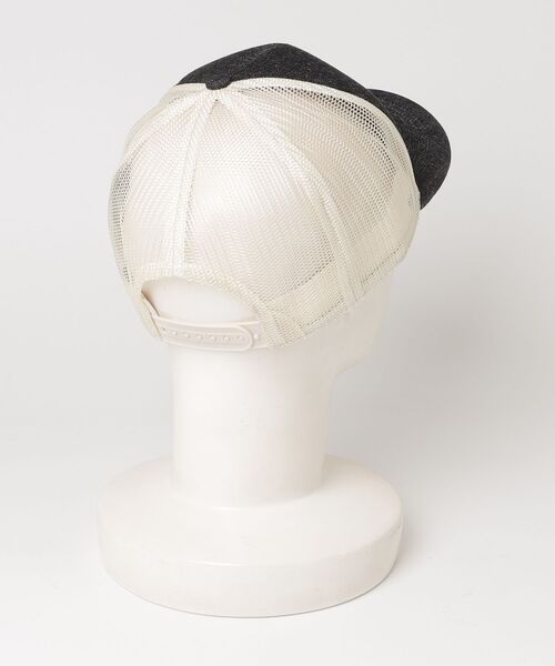 RRL（ダブル アール エル）の「RRL Ranch ロゴ デニム トラッカー キャップ（キャップ・メンズ・ブラック系1・ONE）」の3枚目の写真