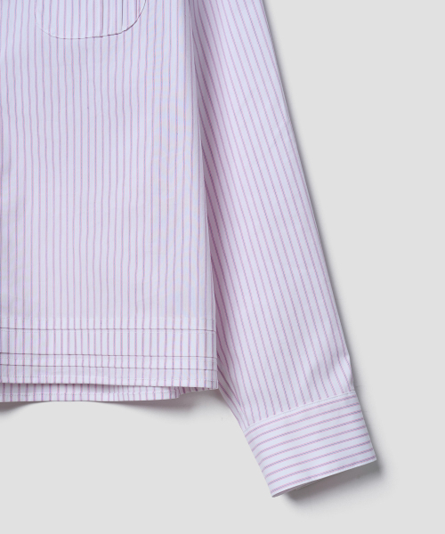 TTUDEMENT（トュードメント）の「ROUND COLLAR SHIRT_PINK STRIPE（シャツ/ブラウス・レディース・その他・S/M）」の6枚目の写真