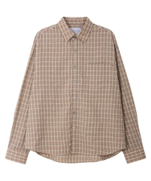 MIDSUN（ミッドサン）の「Sand Check Shirt-Beige（シャツ/ブラウス）」