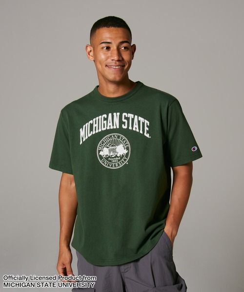 Champion(チャンピオン)の「【Champion/チャンピオン】メンズ MADE IN USA ティーテンイレブン ショートスリーブTシャツ(Tシャツ/カットソー・レディース・レッド系その他7/ブラック/ネイビー/モスグリーン/ホワイト・X-LARGE/LARGE/MEDIUM/SMALL)」の1枚目の写真