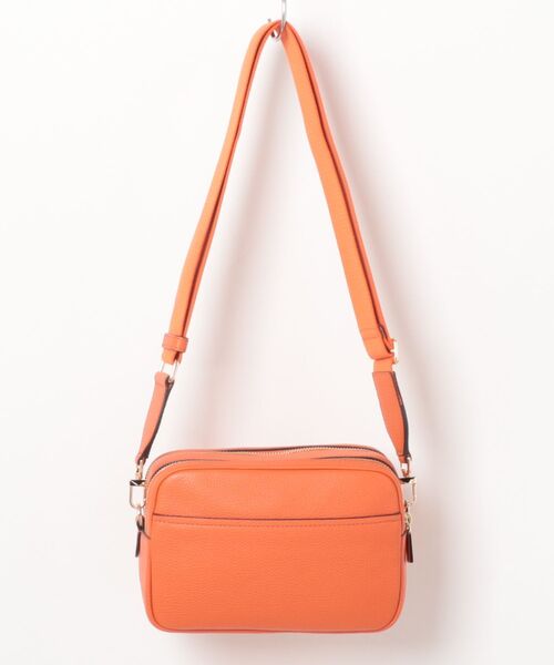 MICHAEL KORS(マイケルコース)の「BRYANT ぺブルレザー ダブルジップ チェーン カメラ クロスボディ ミディアム(ショルダーバッグ・レディース・オレンジ系・FREE)」の6枚目の写真