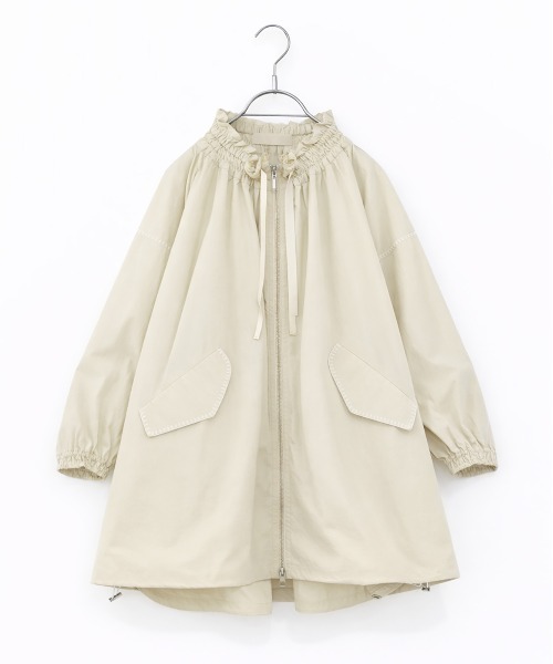 shirring gather embroidery midi-blouson（ブルゾン）｜Marilyn Moon