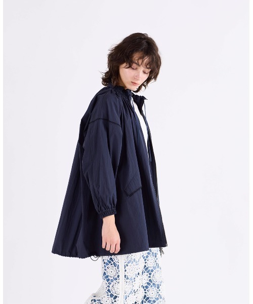 shirring gather embroidery midi-blouson（ブルゾン）｜Marilyn Moon