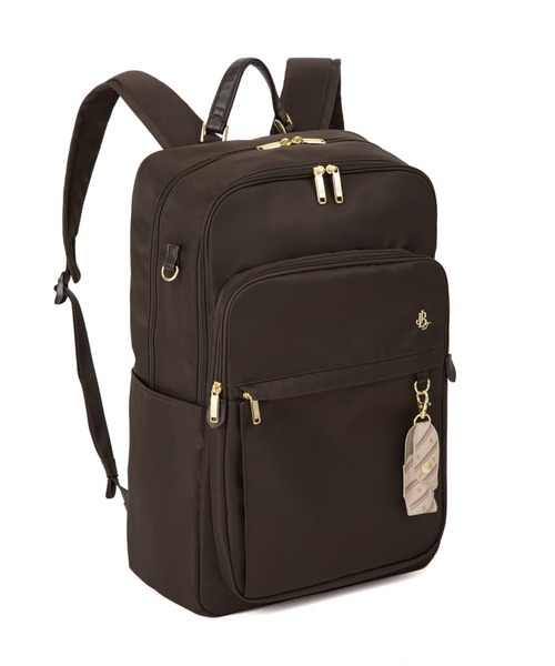 Jewelna Rose（ジュエルナローズ）の「2ルーム通学リュック B4/15.6インチPC収納 68914（バックパック/リュック・レディース・ブラウン/グレー/ブラック・FREE）」の14枚目の写真