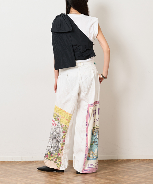 Bonum（ボナム）の「ONE SHOULDER TAFFETA ブラウス（シャツ/ブラウス・レディース・ブラック・FREE）」の4枚目の写真