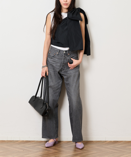 Bonum（ボナム）の「ONE SHOULDER TAFFETA ブラウス（シャツ/ブラウス・レディース・ブラック・FREE）」の9枚目の写真