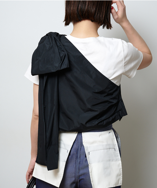 Bonum（ボナム）の「ONE SHOULDER TAFFETA ブラウス（シャツ/ブラウス・レディース・ブラック・FREE）」の15枚目の写真