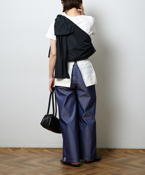 Bonum（ボナム）の「ONE SHOULDER TAFFETA ブラウス（シャツ/ブラウス・レディース・ブラック・FREE）」の20枚目の写真
