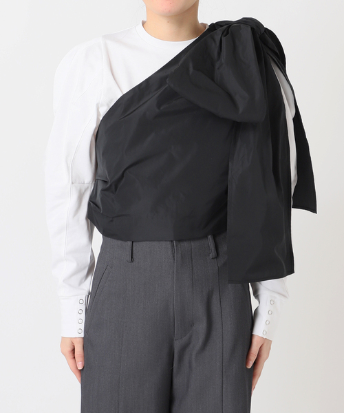 Bonum（ボナム）の「ONE SHOULDER TAFFETA ブラウス（シャツ/ブラウス・レディース・ブラック・FREE）」の22枚目の写真