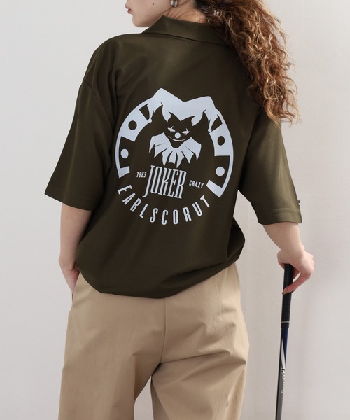 JOKER（ジョーカー）の「ＪＯＫＥＲ　ＢＩＧロゴポロシャツ　ゴルフ（ポロシャツ・メンズ・カーキ/ミックスグレー/ブラック/ホワイト/ネイビー・M/L）」の4枚目の写真