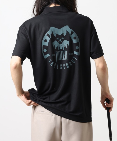 JOKER（ジョーカー）の「ＪＯＫＥＲ　ＢＩＧロゴポロシャツ　ゴルフ（ポロシャツ・メンズ・カーキ/ミックスグレー/ブラック/ホワイト/ネイビー・M/L）」の2枚目の写真
