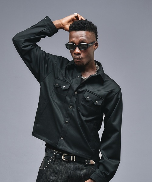 ANDER HUNK（アンダーハンク）の「Western Design Shirt Jacket / ウエスタンデザインシャツジャケット（シャツ/ブラウス・メンズ・ブラウン/ブラック/その他・LARGE/MEDIUM）」の5枚目の写真