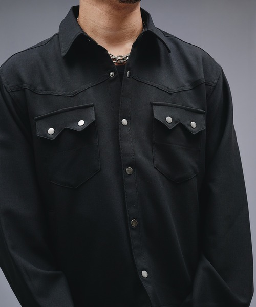 ANDER HUNK（アンダーハンク）の「Western Design Shirt Jacket / ウエスタンデザインシャツジャケット（シャツ/ブラウス・メンズ・ブラウン/ブラック/その他・LARGE/MEDIUM）」の4枚目の写真