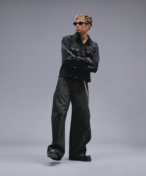 ANDER HUNK（アンダーハンク）の「Western Design Shirt Jacket / ウエスタンデザインシャツジャケット（シャツ/ブラウス・メンズ・ブラウン/ブラック/その他・LARGE/MEDIUM）」の10枚目の写真