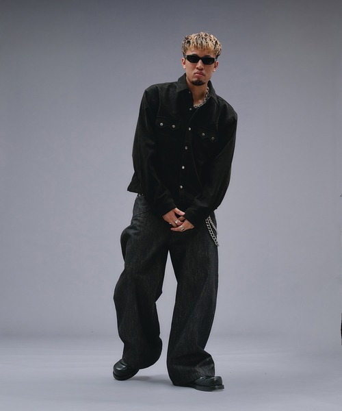 ANDER HUNK（アンダーハンク）の「Western Design Shirt Jacket / ウエスタンデザインシャツジャケット（シャツ/ブラウス・メンズ・ブラウン/ブラック/その他・LARGE/MEDIUM）」の11枚目の写真