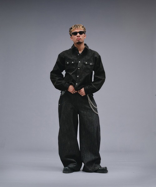 ANDER HUNK（アンダーハンク）の「Western Design Shirt Jacket / ウエスタンデザインシャツジャケット（シャツ/ブラウス・メンズ・ブラウン/ブラック/その他・LARGE/MEDIUM）」の13枚目の写真