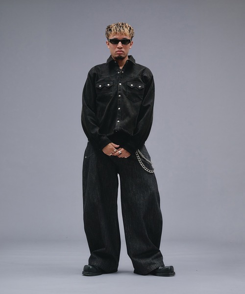 ANDER HUNK（アンダーハンク）の「Western Design Shirt Jacket / ウエスタンデザインシャツジャケット（シャツ/ブラウス・メンズ・ブラウン/ブラック/その他・LARGE/MEDIUM）」の14枚目の写真