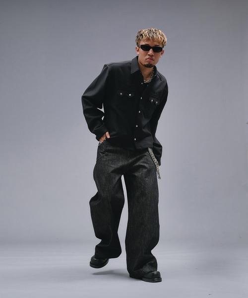 ANDER HUNK（アンダーハンク）の「Western Design Shirt Jacket / ウエスタンデザインシャツジャケット（シャツ/ブラウス・メンズ・ブラウン/ブラック/その他・LARGE/MEDIUM）」の17枚目の写真