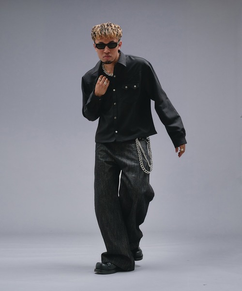 ANDER HUNK（アンダーハンク）の「Western Design Shirt Jacket / ウエスタンデザインシャツジャケット（シャツ/ブラウス・メンズ・ブラウン/ブラック/その他・LARGE/MEDIUM）」の20枚目の写真