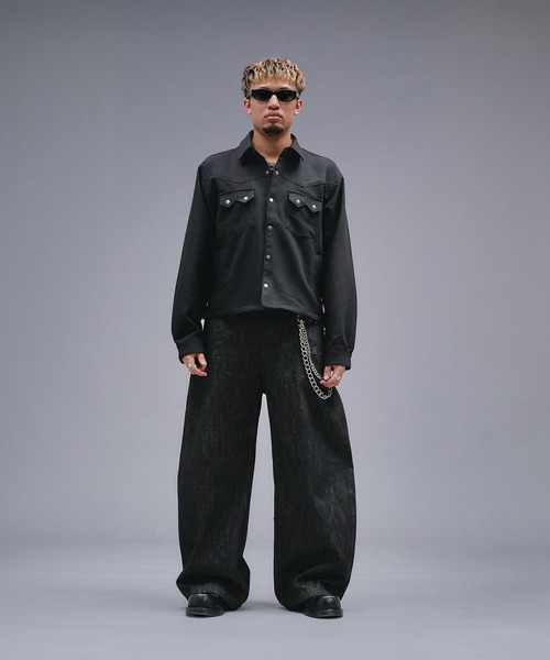 ANDER HUNK（アンダーハンク）の「Western Design Shirt Jacket / ウエスタンデザインシャツジャケット（シャツ/ブラウス・メンズ・ブラウン/ブラック/その他・LARGE/MEDIUM）」の21枚目の写真