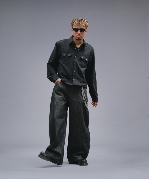 ANDER HUNK（アンダーハンク）の「Western Design Shirt Jacket / ウエスタンデザインシャツジャケット（シャツ/ブラウス・メンズ・ブラウン/ブラック/その他・LARGE/MEDIUM）」の22枚目の写真