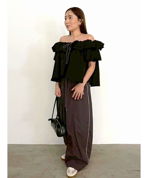 LAGUNAMOON(ラグナムーン)の「【FILA別注】エアリーナイロンバナナパンツ 【夏服】(その他パンツ・レディース・ベージュ/チャコールグレー・MEDIUM/SMALL)」の21枚目の写真