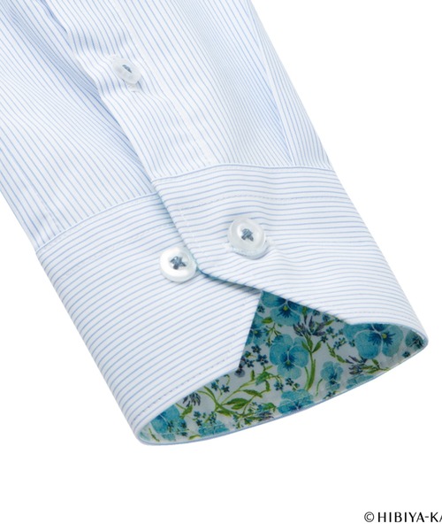 TOKYO SHIRTS(トウキョウシャツ)の「【透け防止】 形態安定ノーアイロン ワイド 長袖ビジネスワイシャツ(ビジネスシャツ・レディース・サックスブルー・L/S/M/LL/XL)」の4枚目の写真