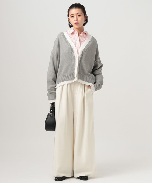 BAYFLOW（ベイフロー）の「フェイクレイヤードニットカーディガン（カーディガン/ボレロ・レディース・グレー/ネイビー/ベージュ・FREE）」の11枚目の写真