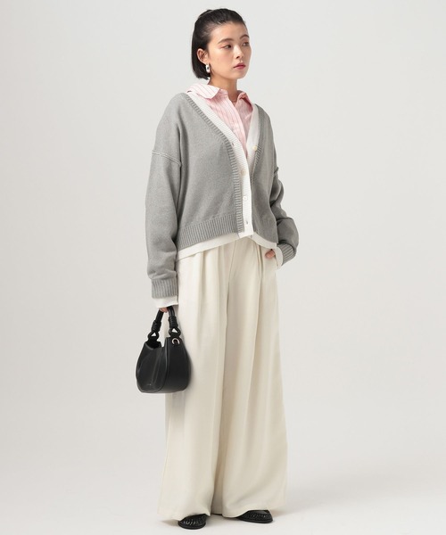 BAYFLOW（ベイフロー）の「フェイクレイヤードニットカーディガン（カーディガン/ボレロ・レディース・グレー/ネイビー/ベージュ・FREE）」の12枚目の写真