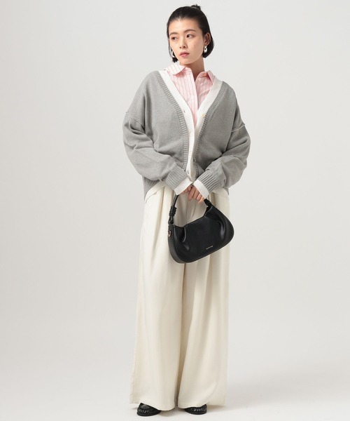 BAYFLOW（ベイフロー）の「フェイクレイヤードニットカーディガン（カーディガン/ボレロ・レディース・グレー/ネイビー/ベージュ・FREE）」の13枚目の写真