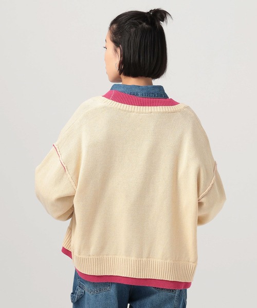 BAYFLOW（ベイフロー）の「フェイクレイヤードニットカーディガン（カーディガン/ボレロ・レディース・グレー/ネイビー/ベージュ・FREE）」の22枚目の写真