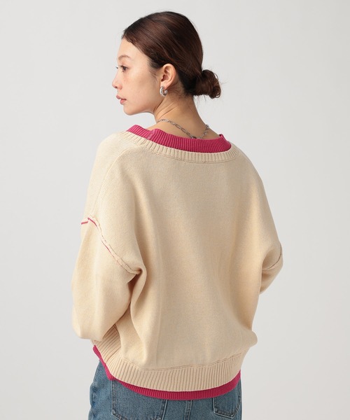 ベイフロー ボア カーディガン wjk reluxe】boa fleece X cardigan ボアフリースカーディガン(WR25W