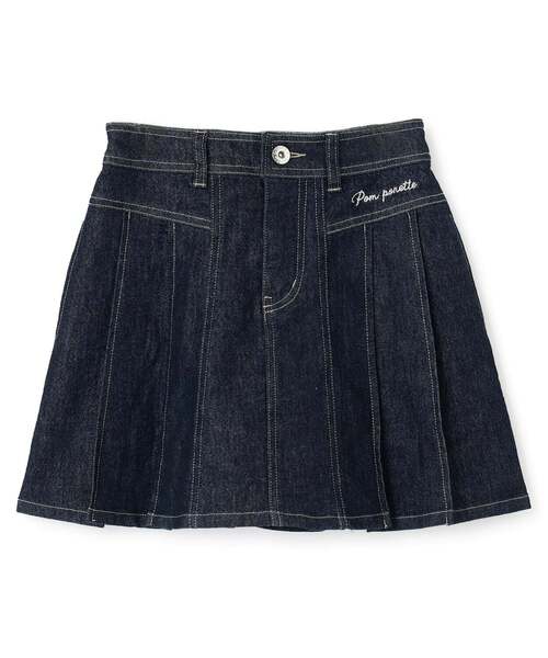 pom ponette junior(ポンポネットジュニア)の「デニムスカート(インナーパンツ付き)(スカート・キッズ・ブラック/ホワイト/ネイビー/ブルー・LL/L/M/S/SS)」の7枚目の写真