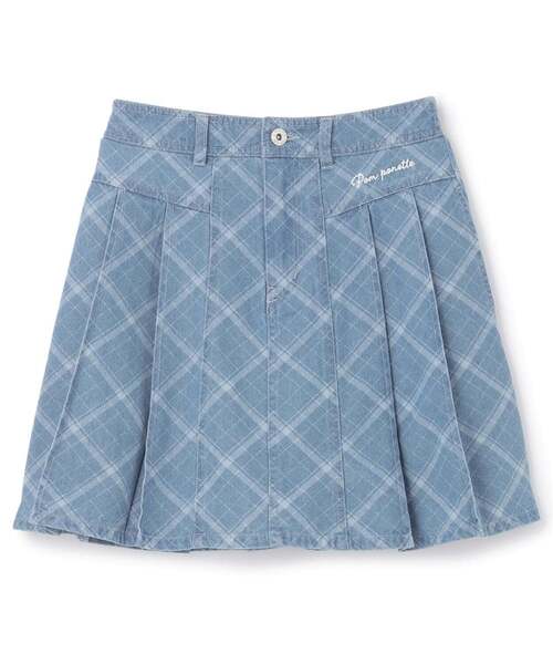 pom ponette junior(ポンポネットジュニア)の「デニムスカート(インナーパンツ付き)(スカート・キッズ・ブラック/ホワイト/ネイビー/ブルー・LL/L/M/S/SS)」の8枚目の写真