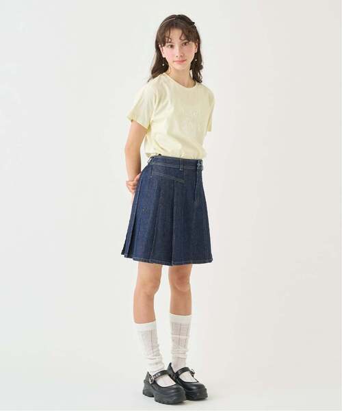 pom ponette junior(ポンポネットジュニア)の「デニムスカート(インナーパンツ付き)(スカート・キッズ・ブラック/ホワイト/ネイビー/ブルー・LL/L/M/S/SS)」の15枚目の写真