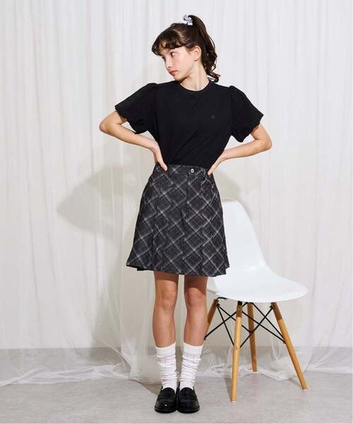 pom ponette junior(ポンポネットジュニア)の「デニムスカート(インナーパンツ付き)(スカート・キッズ・ブラック/ホワイト/ネイビー/ブルー・LL/L/M/S/SS)」の22枚目の写真