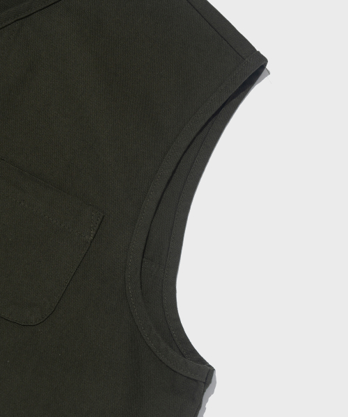 モダンワークライトベスト（カーキ）