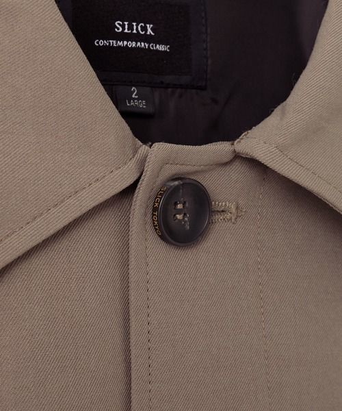 SLICK（スリック）の「【SLICK/スリック】Tech Twill Short Blouson/テックツイルショートブルゾン（ブルゾン・メンズ・グレー/ブラック/ベージュ・1/2/3）」の18枚目の写真