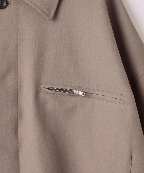 SLICK（スリック）の「【SLICK/スリック】Tech Twill Short Blouson/テックツイルショートブルゾン（ブルゾン・メンズ・グレー/ブラック/ベージュ・1/2/3）」の19枚目の写真