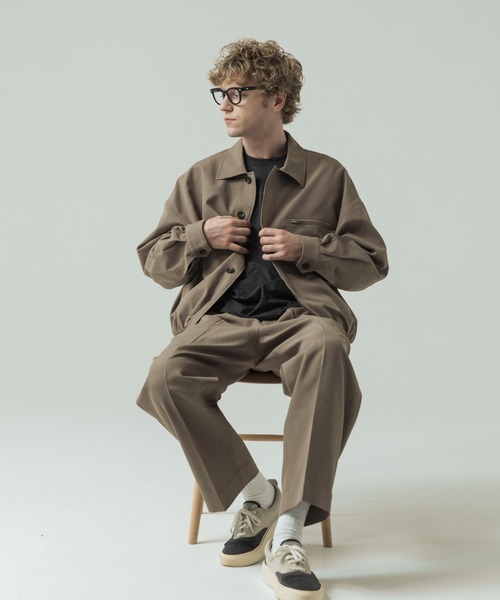 SLICK（スリック）の「【SLICK/スリック】Tech Twill Short Blouson/テックツイルショートブルゾン（ブルゾン・メンズ・グレー/ブラック/ベージュ・1/2/3）」の13枚目の写真