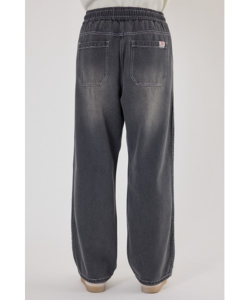 RODEO CROWNS WIDE BOWL（ロデオクラウンズワイドボウル）の「デニムトラックパンツ（デニムパンツ・メンズ・ブラック/アイボリー/ライトブルー・MEDIUM/LARGE）」の20枚目の写真