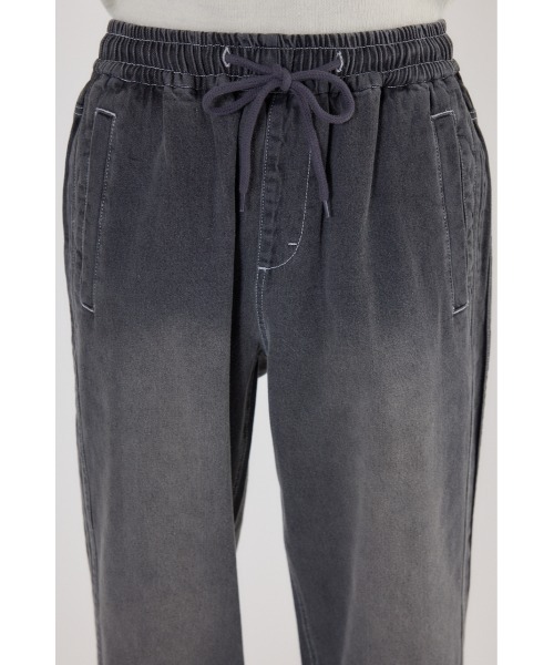 RODEO CROWNS WIDE BOWL（ロデオクラウンズワイドボウル）の「デニムトラックパンツ（デニムパンツ・メンズ・ブラック/アイボリー/ライトブルー・MEDIUM/LARGE）」の21枚目の写真