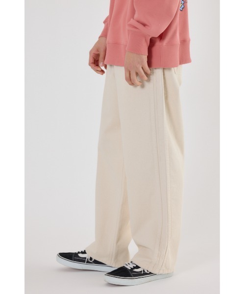 RODEO CROWNS WIDE BOWL（ロデオクラウンズワイドボウル）の「デニムトラックパンツ（デニムパンツ・メンズ・ブラック/アイボリー/ライトブルー・MEDIUM/LARGE）」の6枚目の写真