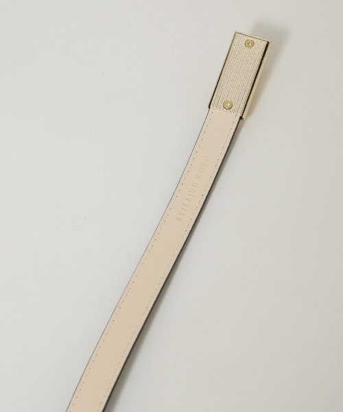 NANO universe（ナノユニバース）の「ターンロックレザーベルト（ベルト・レディース・ブラック/ベージュ・FREE）」の8枚目の写真