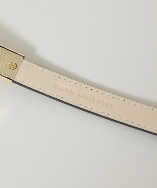 NANO universe（ナノユニバース）の「ターンロックレザーベルト（ベルト・レディース・ブラック/ベージュ・FREE）」の10枚目の写真