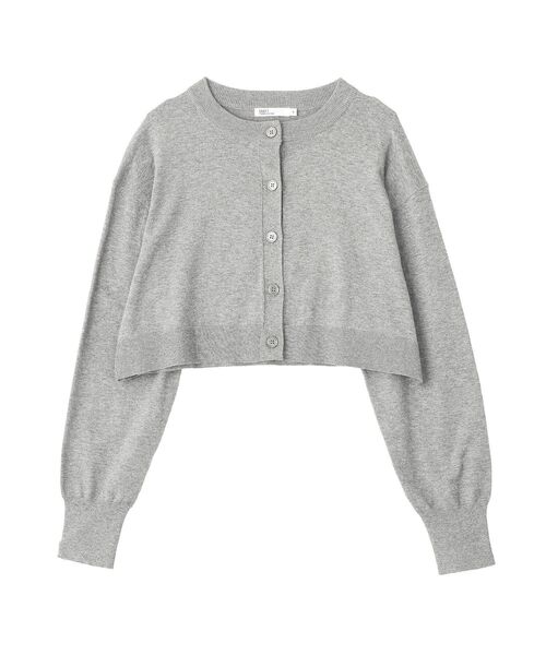 CRAFT STANDARD BOUTIQUE(クラフトスタンダードブティック)の「選べる丈/UVカット/クルーネックカーディガン◆(カーディガン/ボレロ・レディース・グレイッシュベージュ/ブルー/杢グレー/ピンク・L/M)」の10枚目の写真